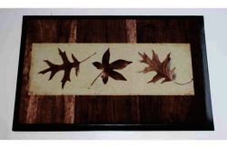 Washable Doormat 80 x 50cm - Leaves